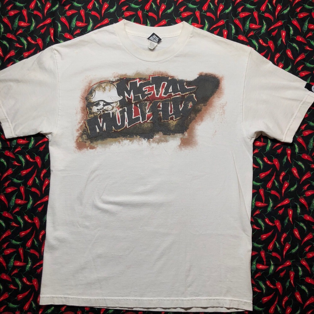 Vintage metal mullisha white shirt